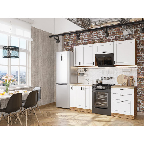 Лофт-05 Super White/Дуб Вотан 2140*2000*600 Лофт-05 Super White/Дуб Вотан 2140*2000*600