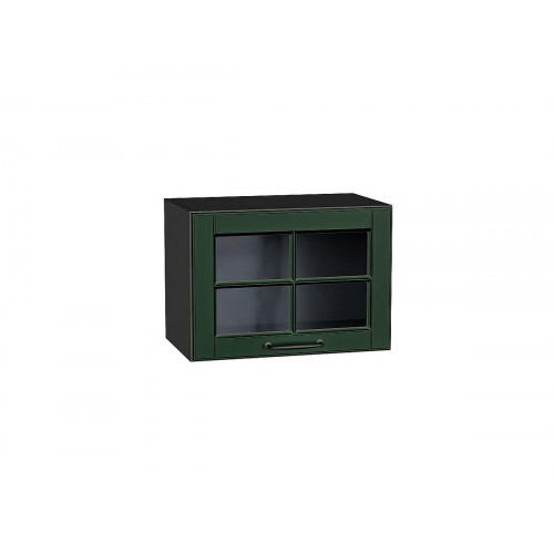 358*500* Шкаф верхний горизонтальный остекленный Дублин Special Green