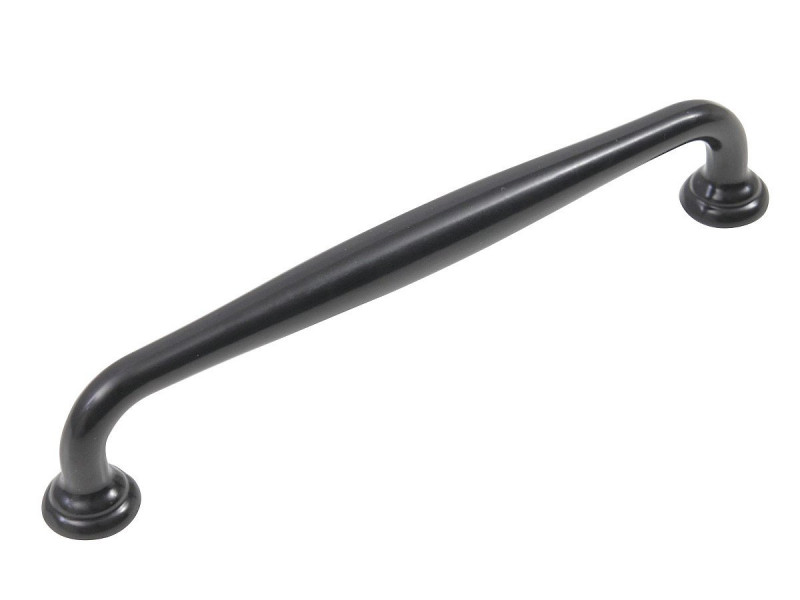 Ручка скоба мебельная URSULA RS433BL.4 BL Матовый черный 160
