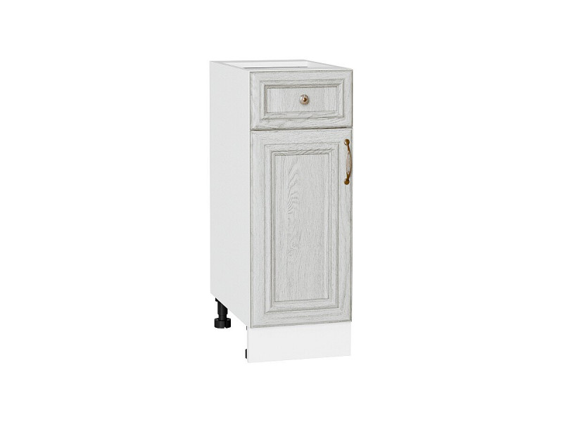 816*300* Шкаф нижний с 1-ой дверцей и ящиком Шале White Dreamline Белый