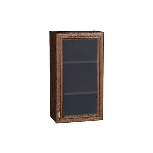 920*500* Шкаф верхний с 1-ой остекленной дверцей Шале Brown Dreamline Graphite