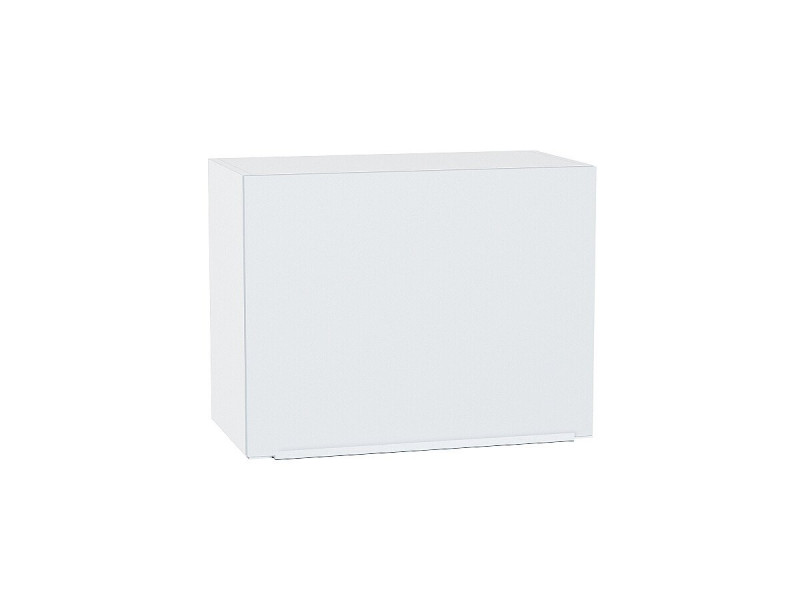 460*600* Шкаф верхний горизонтальный Фьюжн Silky White Белый