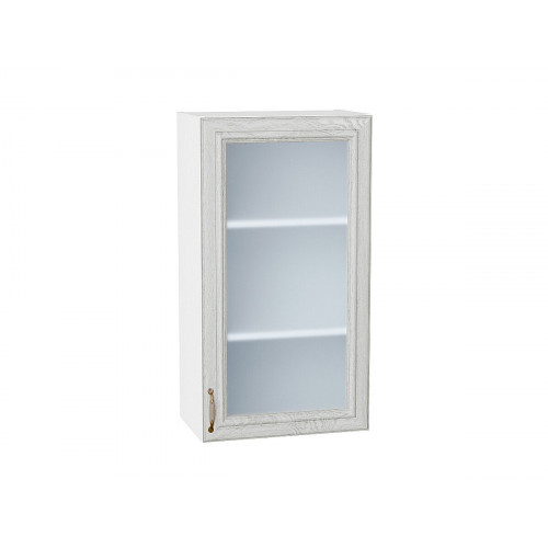 920*500* Шкаф верхний с 1-ой остекленной дверцей Шале White Dreamline Белый