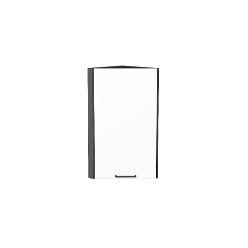 716*300*306 Шкаф верхний торцевой Флэт White In 2S Graphite