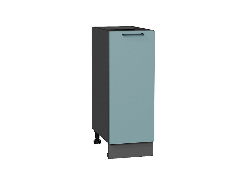 816*300* Шкаф нижний с 1-ой дверцей Флэт Grey-green In 2S Graphite