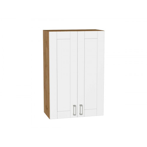 920*600*Шкаф верхний с 2-мя дверцами Лофт White Silk/Дуб Вотан