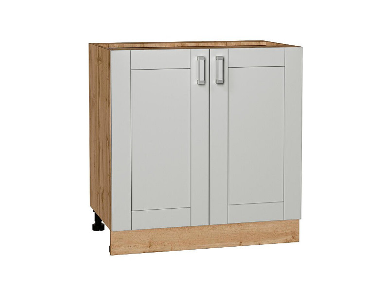Кухня 816*800*Шкаф нижний с 2-мя дверцами Лофт Grey Silk/Дуб Вотан