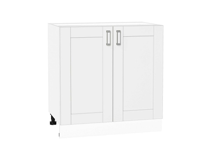 Кухня 816*800*Шкаф нижний с 2-мя дверцами Лофт White Silk/Белый