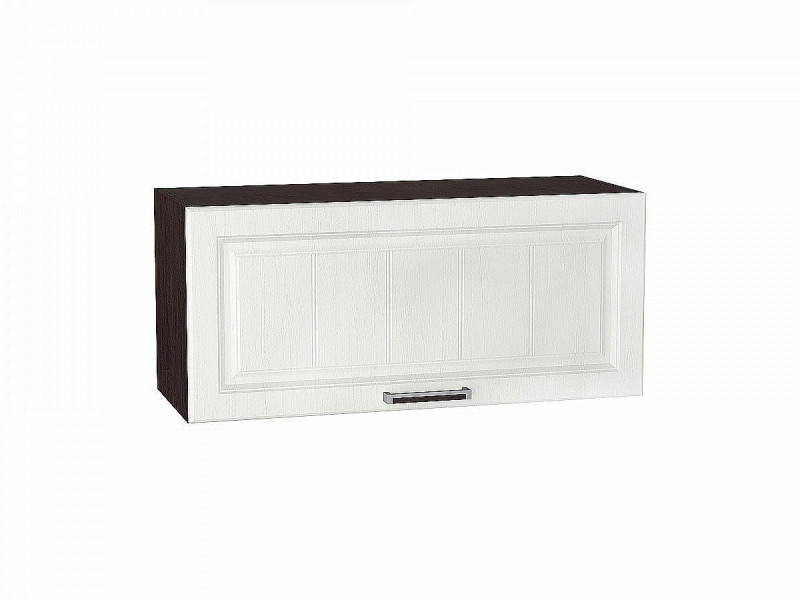 358*800* Шкаф верхний горизонтальный Прага Белое дерево Graphite